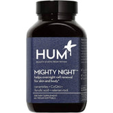 HUM Nutrition Mighty Night bottle with nighttime formula description